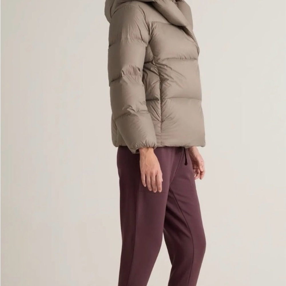 Quince Taupe Puffer Jacket - Picture 2 of 9